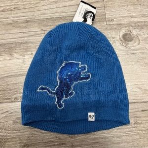 47 Brand Women's Detroit Lions Sequin Sparkle Beanie